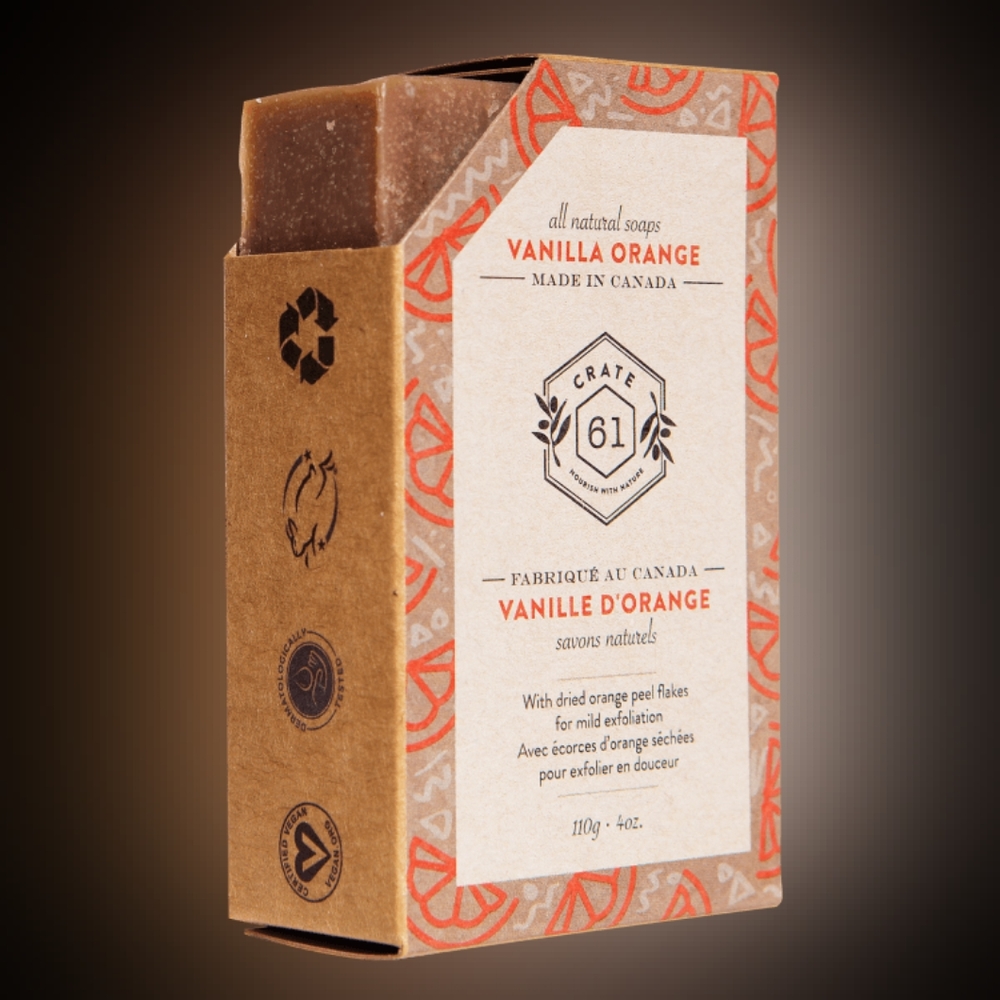 VEGAN BAR SOAP -Vanilla Orange Soap